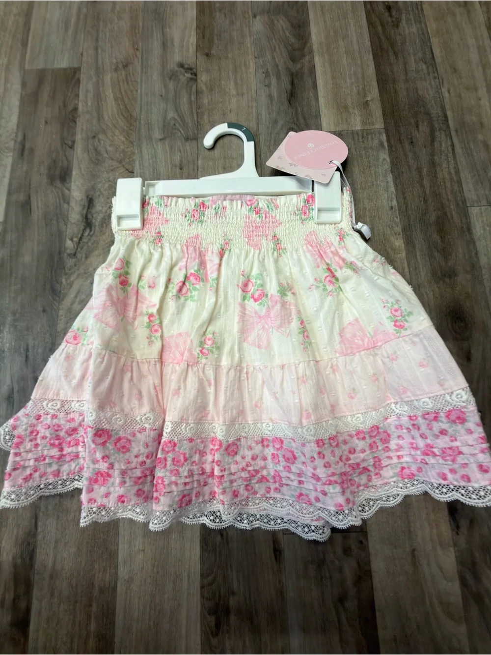 NWT LoveShackFancy for Target Girls Floral Tiered Skirt – Size 7